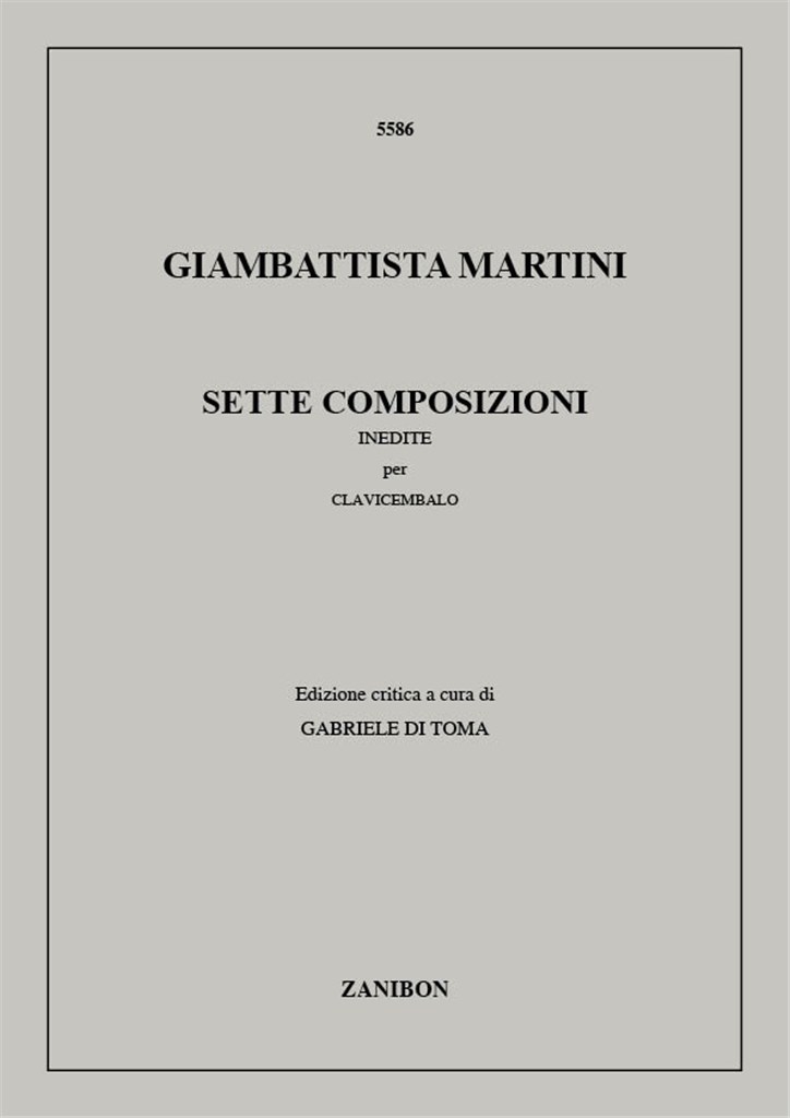 7 Composizioni Inedite Per Clavicembalo